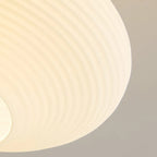 5 to 9 Inch Geometric Wooden Semi Flush Ceiling Light