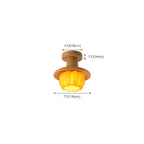 Contemporary Pumpkin Semi Flush Ceiling Light for Home Spaces