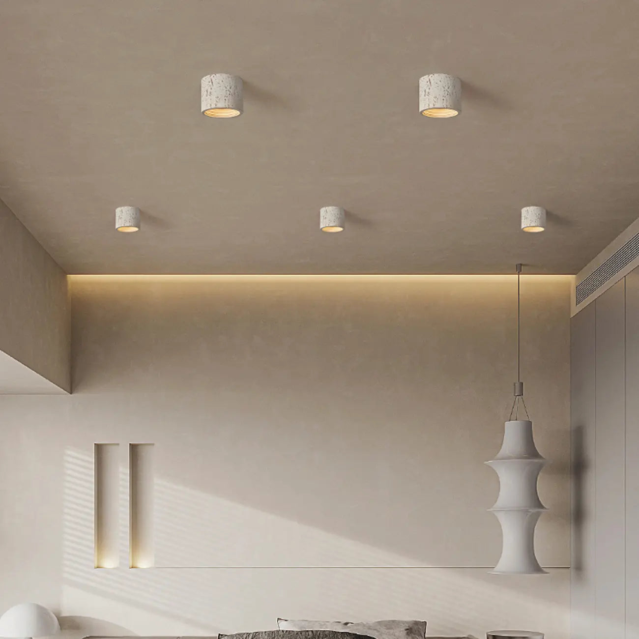 Dimmable Cylinder Flush Mount Ceiling Light for Indoor Use