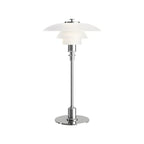 Modern White Glass Cone Table Lamp for Residential