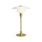 Modern White Glass Cone Table Lamp for Residential