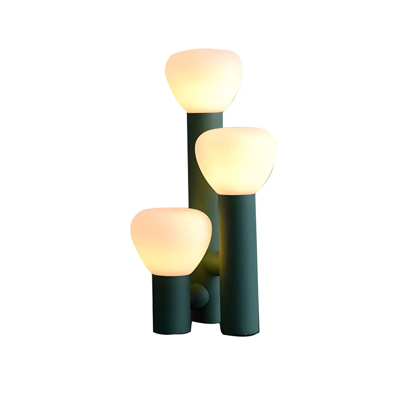 Modern Unique 3-Light Glass Table Lamp for Living Room