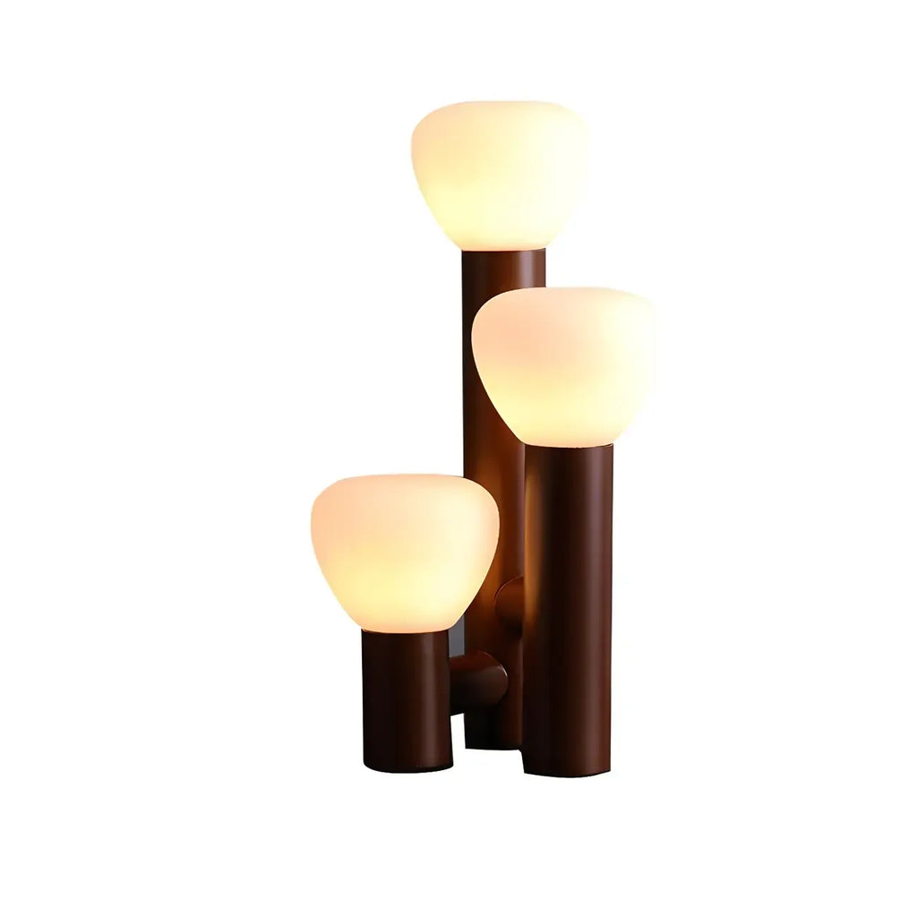 Modern Unique 3-Light Glass Table Lamp for Living Room
