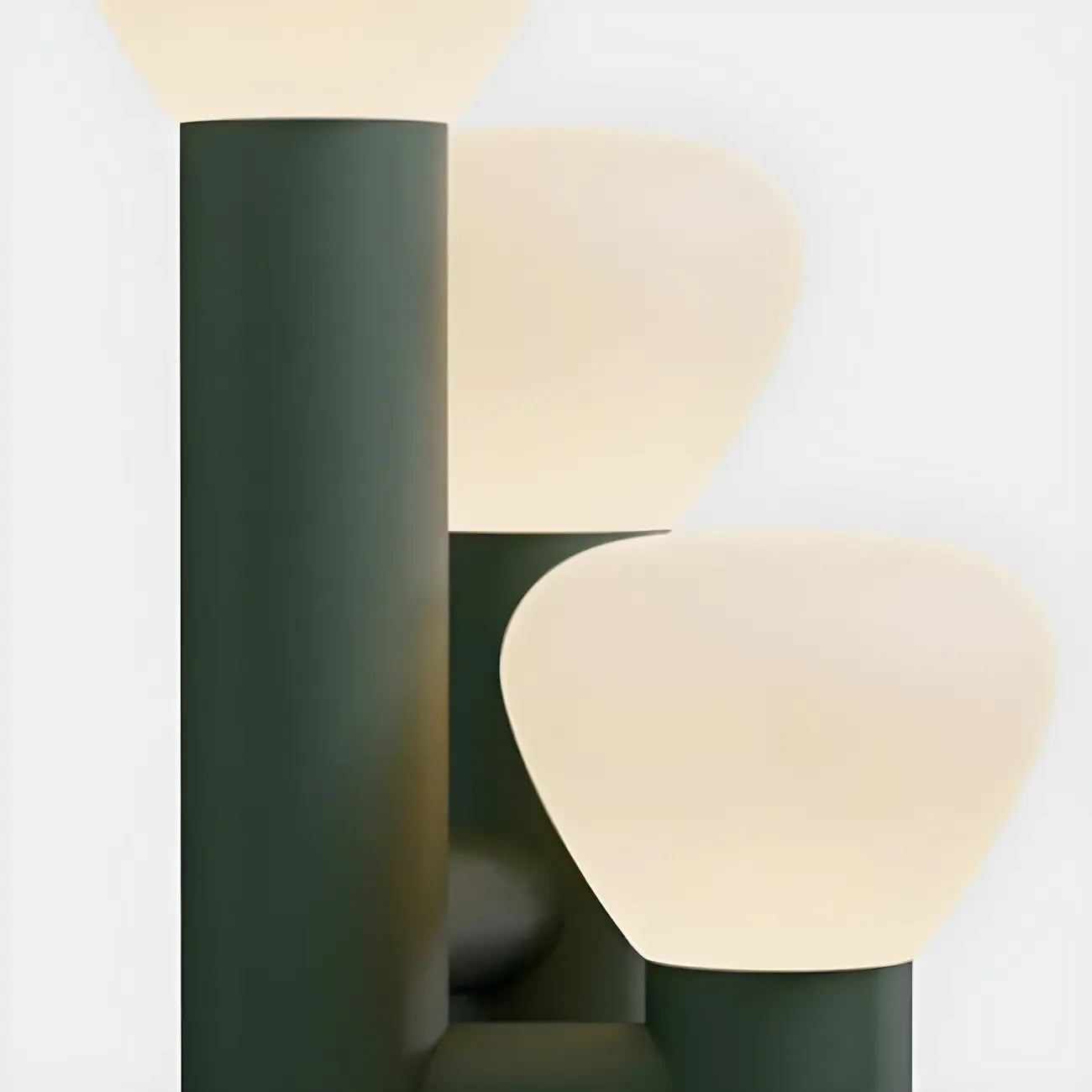 Modern Unique 3-Light Glass Table Lamp for Living Room