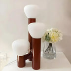 Modern Unique 3-Light Glass Table Lamp for Living Room
