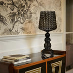 Stylish Black Acrylic Tripod Table Lamp for Residential