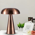Contemporary Brass Table Lamp Rechargeable Power for Home