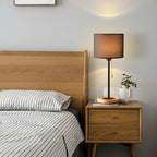 Modern Geometric Table Lamp Pull Chain Switch for Residential