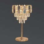 Glamorous Geometric Crystal Table Lamp