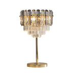 Glamorous Geometric Crystal Table Lamp