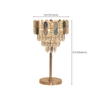 Glamorous Geometric Crystal Table Lamp