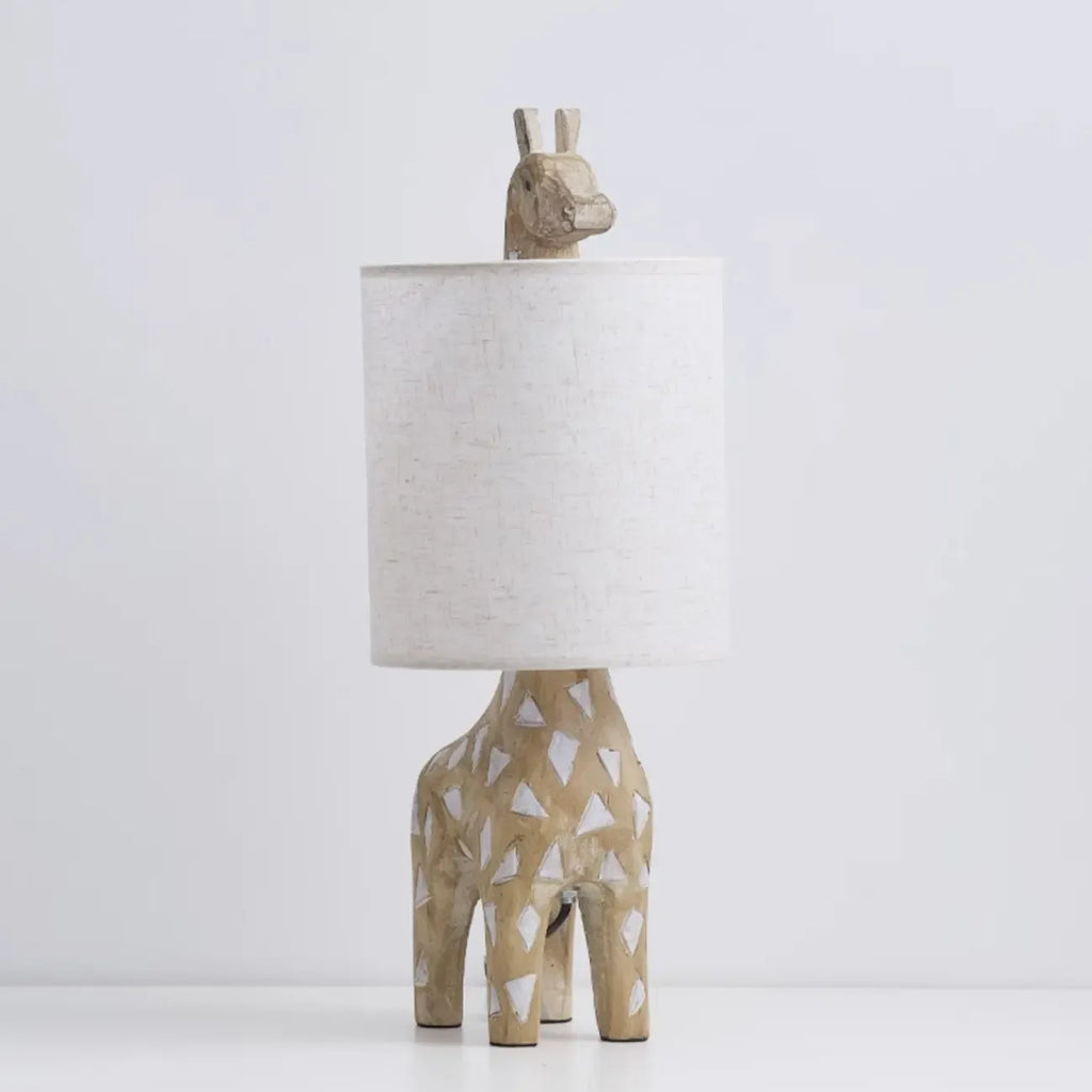 Nordic Animal Shape Wooden Table Lamp for Living Room