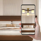 Cylinder Indoor Semi Flush Ceiling Light with Fabric Shade