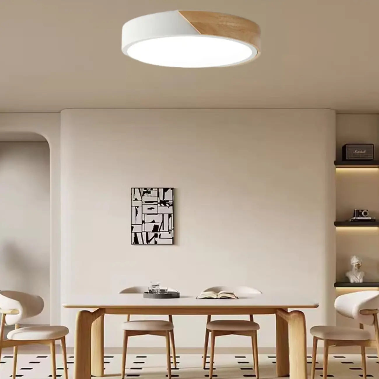 Circular Flush Mount LED Ceiling Light for Residential Use