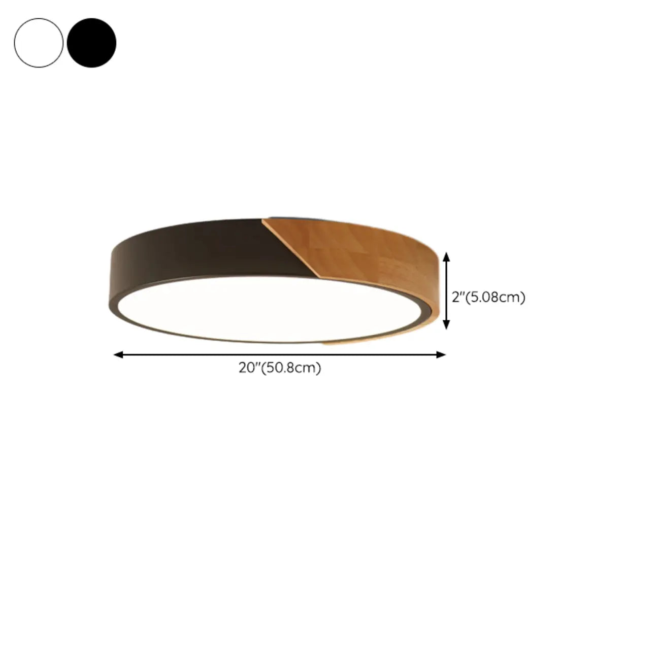 Circular Flush Mount LED Ceiling Light for Residential Use