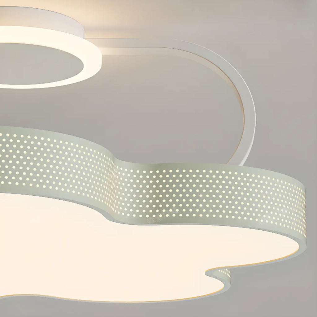 Dimmable Floral LED Ceiling Light with Acrylic Shade