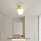 5 to 9 Inch Bi-pin Globe Semi Flush Ceiling Light for Home
