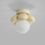 5 to 9 Inch Bi-pin Globe Semi Flush Ceiling Light for Home