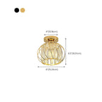 Elegant Crystal Semi Flush Ceiling Light for Living Room Use