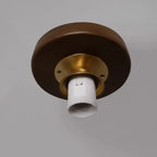 5 to 9 Inch Indoor Semi Flush Ceiling Light with Glass Shade