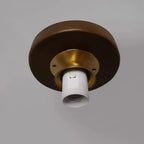 5 to 9 Inch Indoor Semi Flush Ceiling Light with Glass Shade