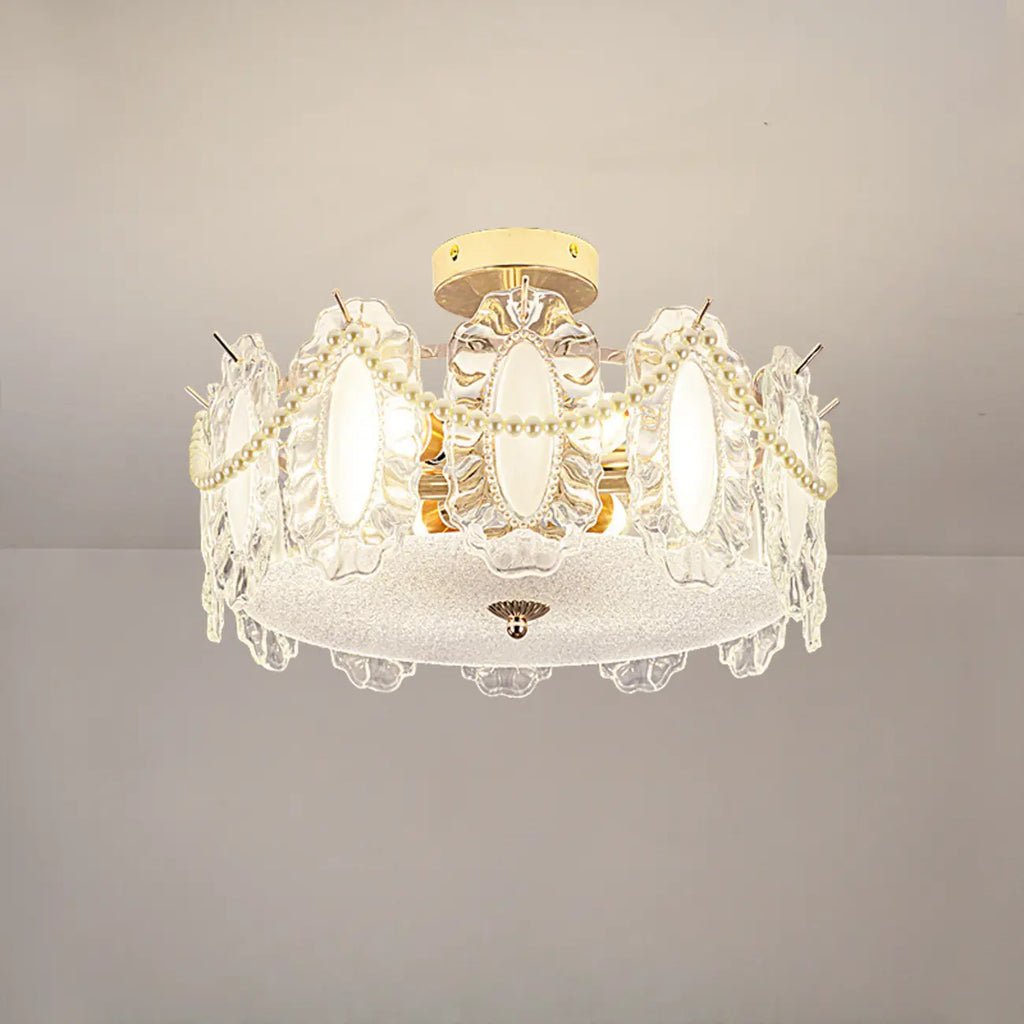 8 Modern Semi Flush Mount Ceiling Light for Living Room