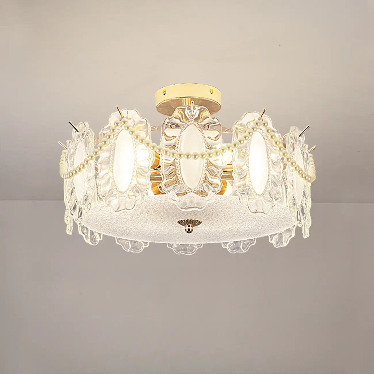 8 Modern Semi Flush Mount Ceiling Light for Living Room