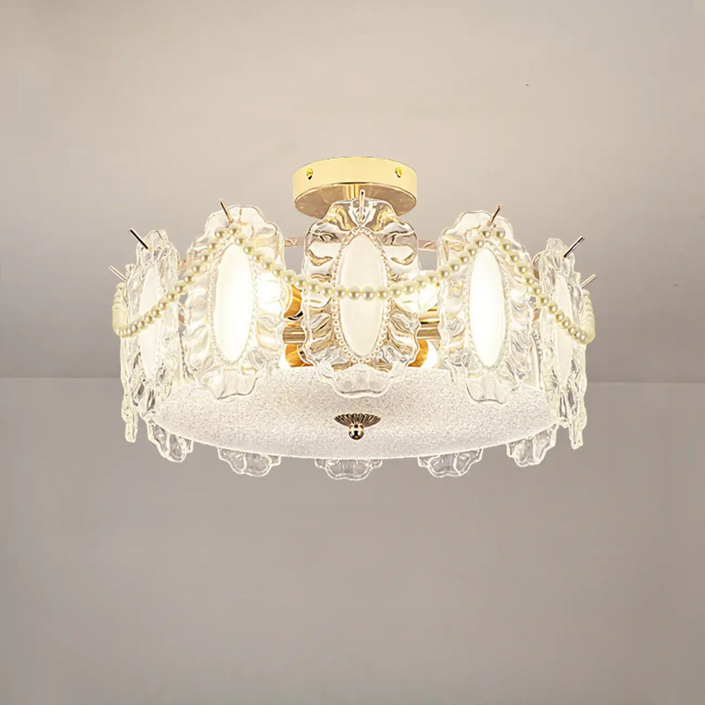 8 Modern Semi Flush Mount Ceiling Light for Living Room