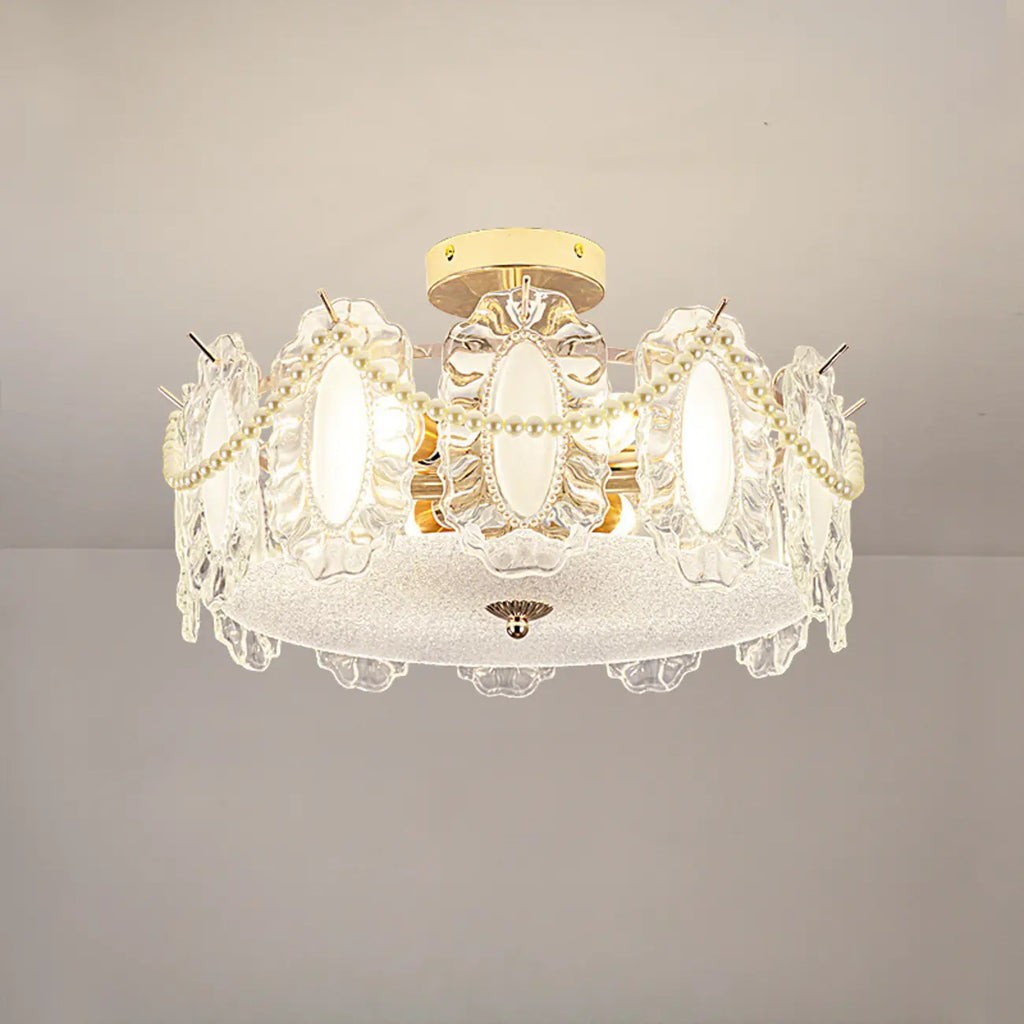 8 Modern Semi Flush Mount Ceiling Light for Living Room