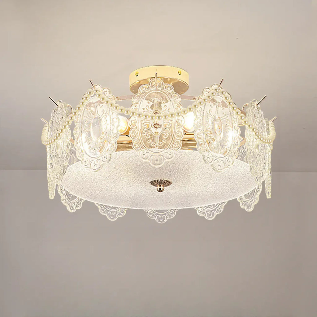 8 Modern Semi Flush Mount Ceiling Light for Living Room