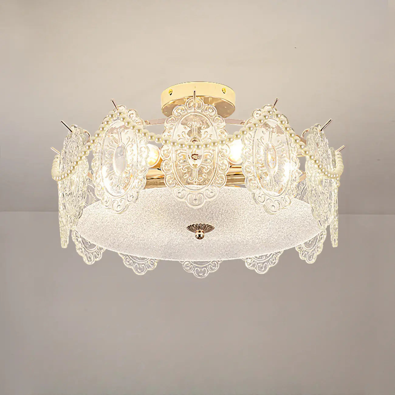 8 Modern Semi Flush Mount Ceiling Light for Living Room