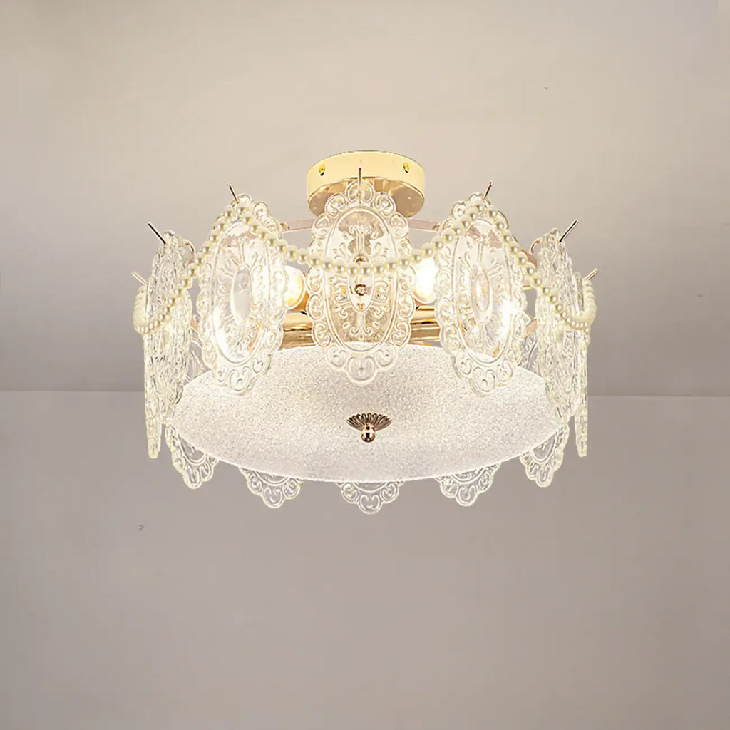8 Modern Semi Flush Mount Ceiling Light for Living Room