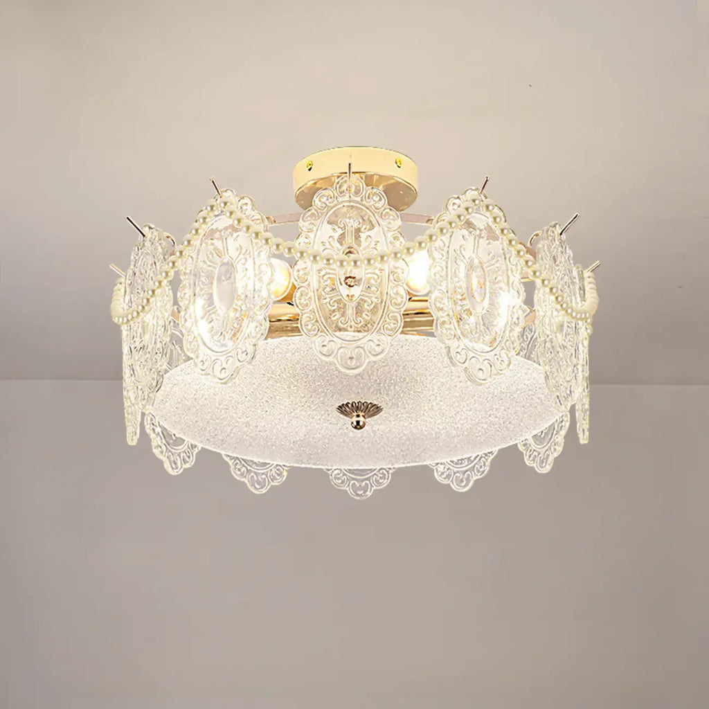 8 Modern Semi Flush Mount Ceiling Light for Living Room