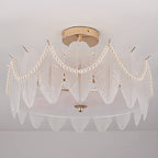 8 Modern Semi Flush Mount Ceiling Light for Living Room