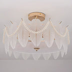 8 Modern Semi Flush Mount Ceiling Light for Living Room