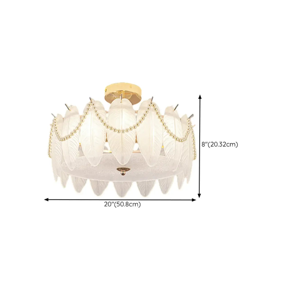 8 Modern Semi Flush Mount Ceiling Light for Living Room