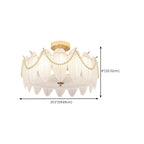 8 Modern Semi Flush Mount Ceiling Light for Living Room