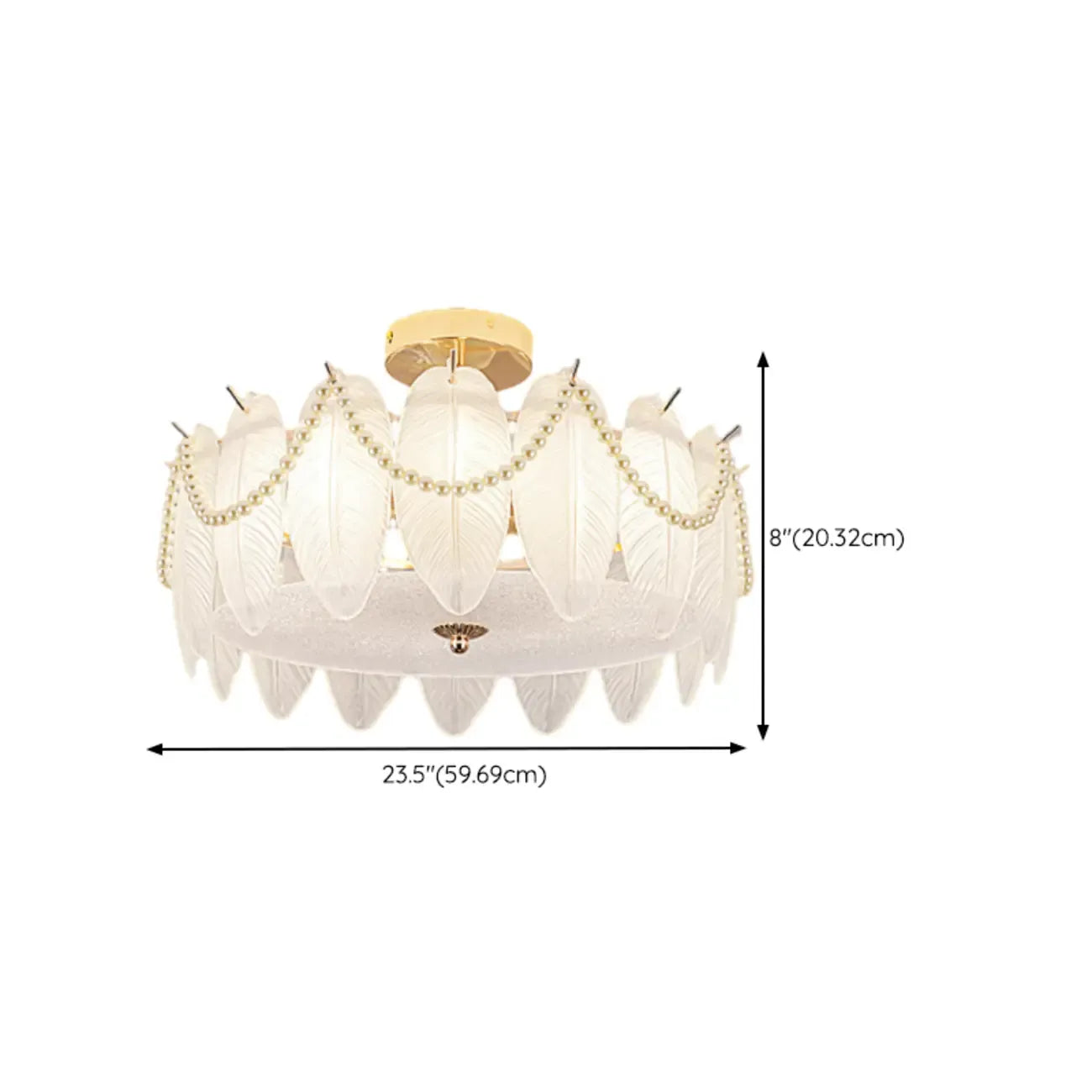 8 Modern Semi Flush Mount Ceiling Light for Living Room