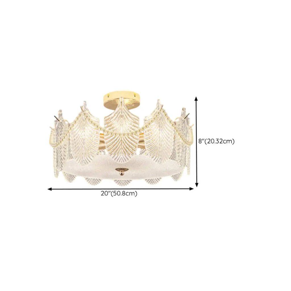 8 Modern Semi Flush Mount Ceiling Light for Living Room