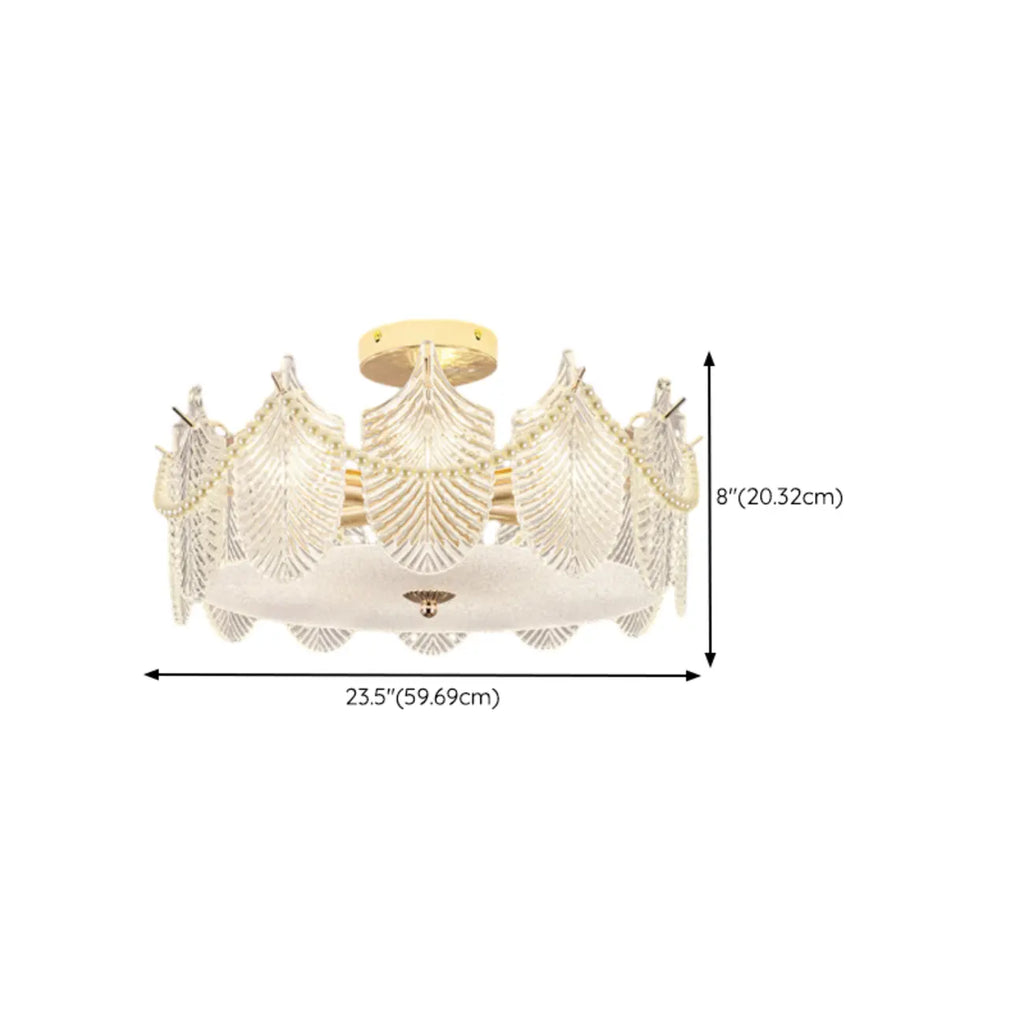 8 Modern Semi Flush Mount Ceiling Light for Living Room