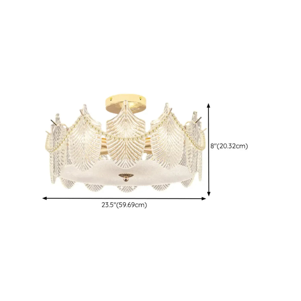 8 Modern Semi Flush Mount Ceiling Light for Living Room