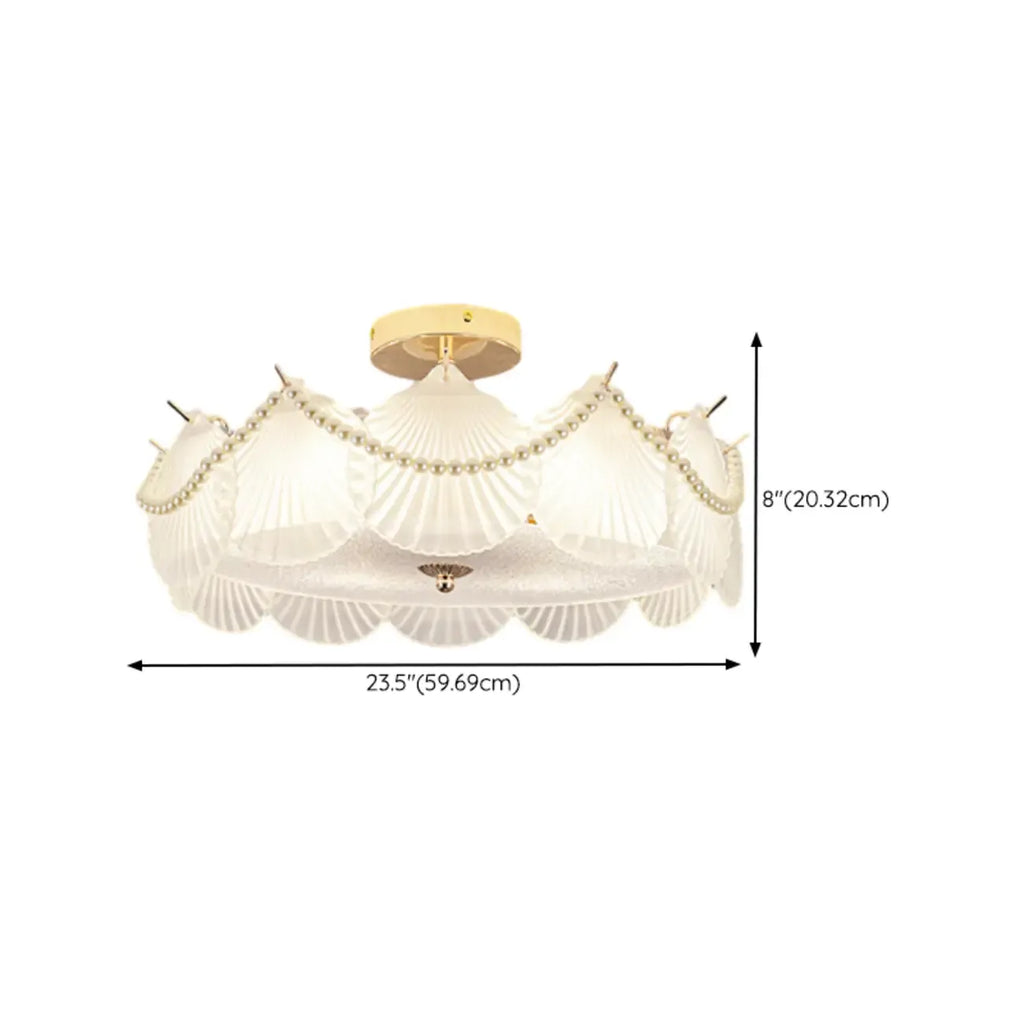 8 Modern Semi Flush Mount Ceiling Light for Living Room