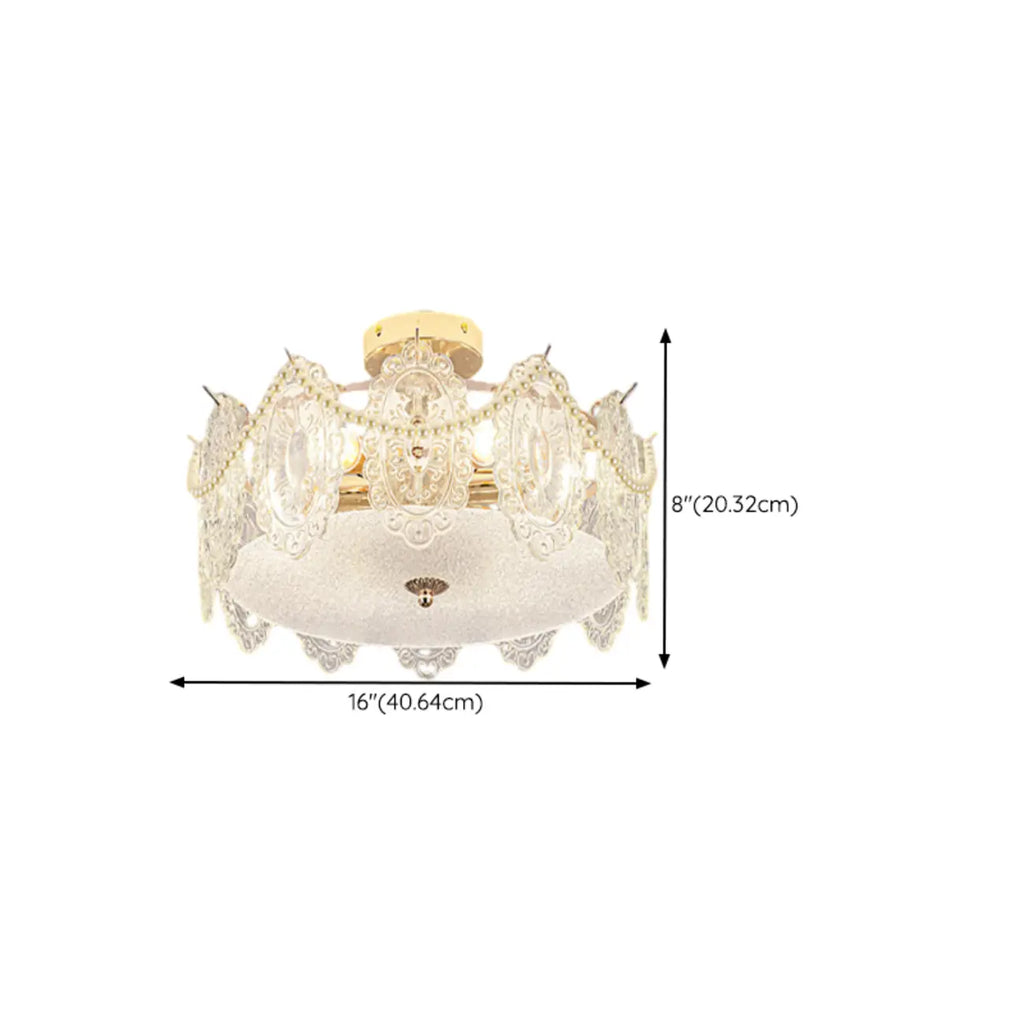 8 Modern Semi Flush Mount Ceiling Light for Living Room