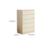 Classic White Wooden Dresser with Silent Drawers for Bedroom