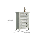 Contemporary White Wooden Double Dresser for Bedroom Use