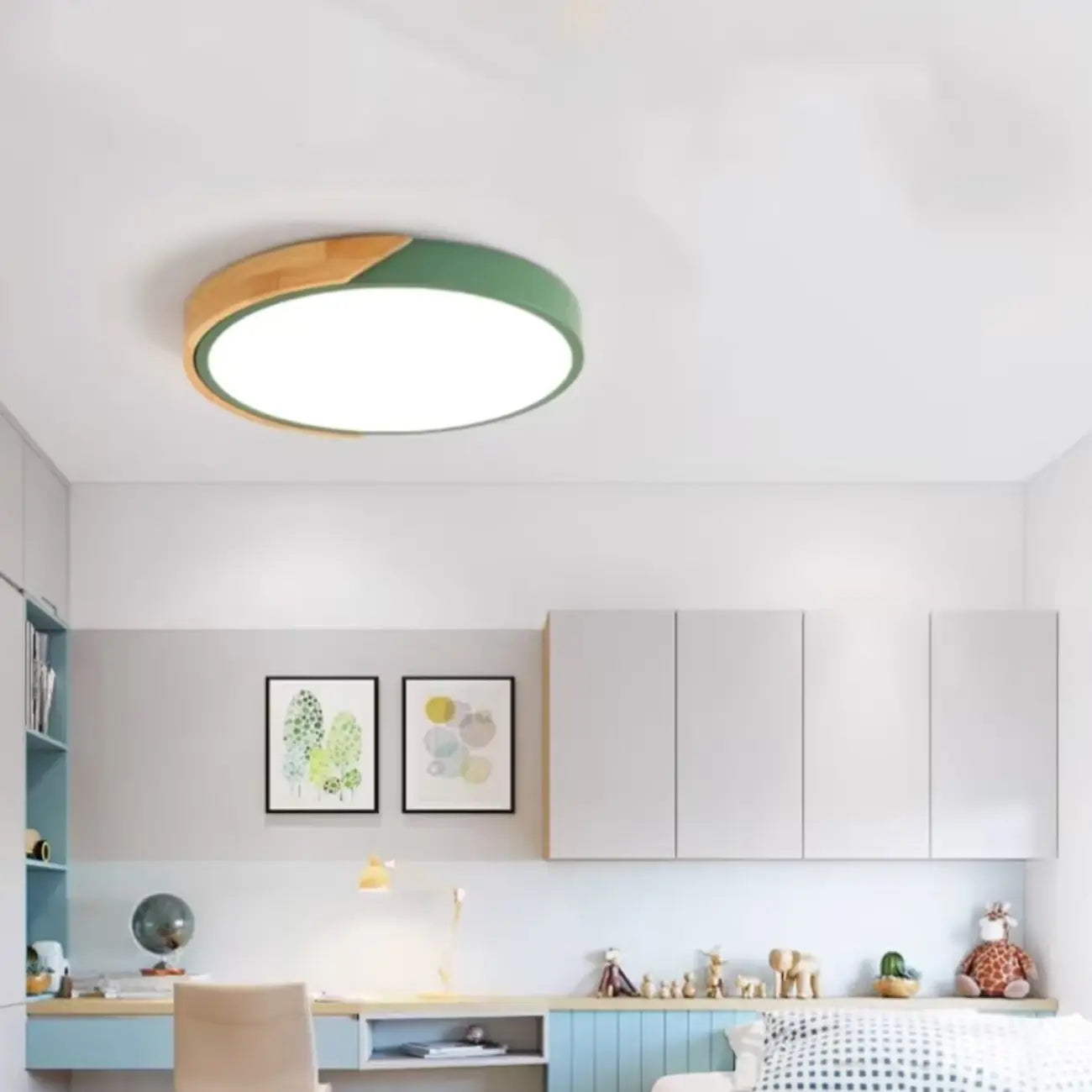 2Modern Circular Flush Ceiling Light for Residential Use