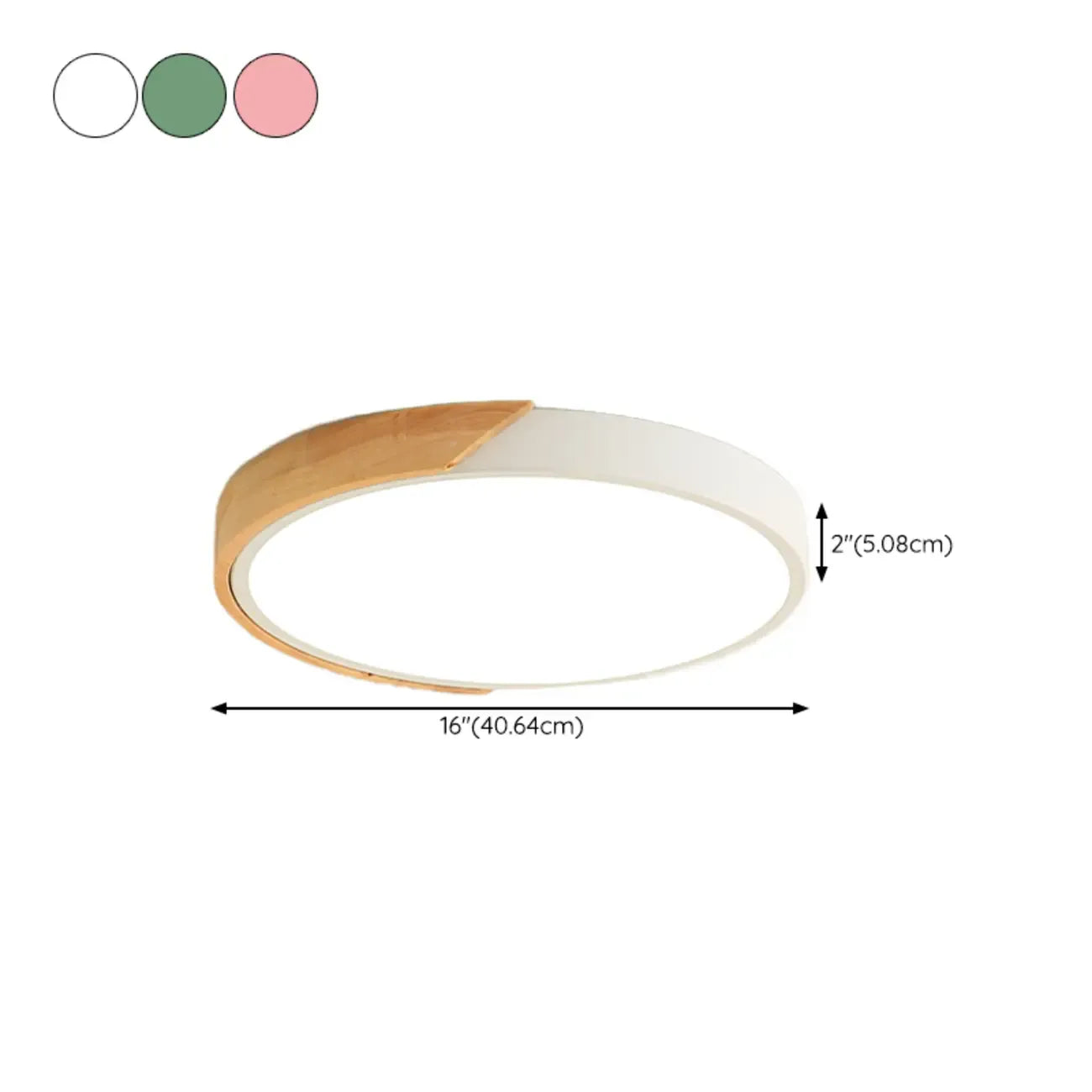 2Modern Circular Flush Ceiling Light for Residential Use