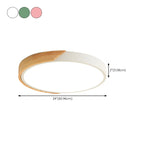 2Modern Circular Flush Ceiling Light for Residential Use