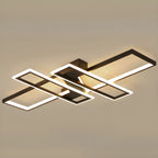 4-Light Modern LED Semi Flush Ceiling Light for Living Room