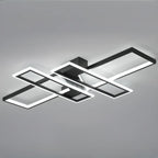 4-Light Modern LED Semi Flush Ceiling Light for Living Room